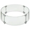 20" Round Tempered Glass Wind Guard -Electric Fire Place Store 20 round tempered glass wind guard
