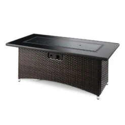 The Outdoor GreatRoom Company Montego 59-Inch Linear Propane Gas Fire Pit Table - Basalm Brown - MG-1242-BLSM-K -Electric Fire Place Store 62000630daf175c29d538552efa9c9df