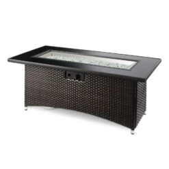 The Outdoor GreatRoom Company Montego 59-Inch Linear Propane Gas Fire Pit Table - Basalm Brown - MG-1242-BLSM-K -Electric Fire Place Store 693802b2e324f45835ffb93557ec156b