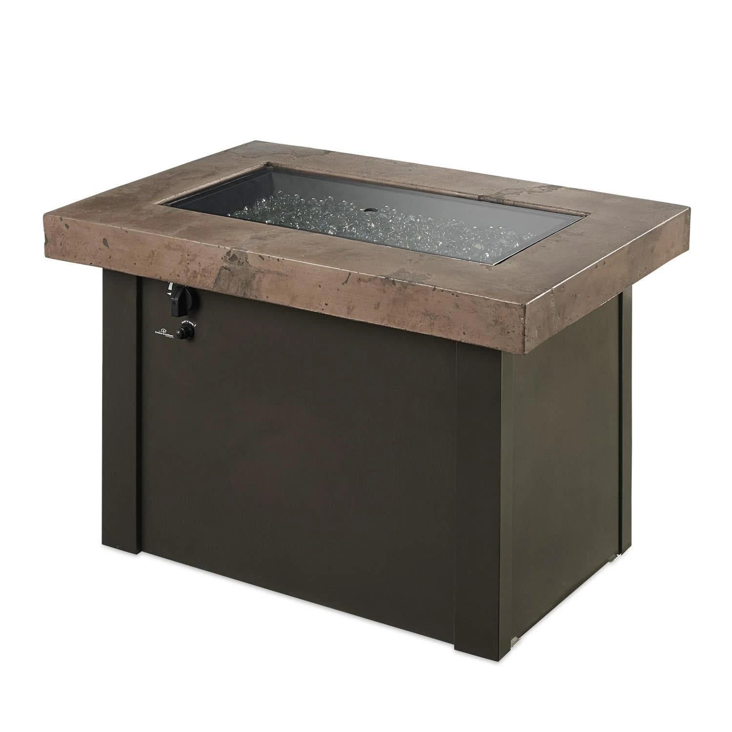 The Outdoor GreatRoom Company Providence 32-Inch Rectangular Natural Gas Fire Pit Table - Brown - PROV-1224-MNB-K-NG 8 The Outdoor GreatRoom Company Providence 32-Inch Rectangular Natural Gas Fire Pit Table - Brown - PROV-1224-MNB-K-NG - Image 6