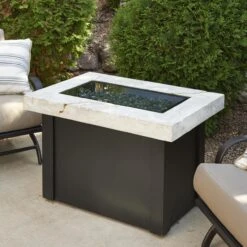 The Outdoor GreatRoom Company Providence 32-Inch Rectangular Natural Gas Fire Pit Table - White - PROV-1224-WO-K-NG 14 The Outdoor GreatRoom Company Providence 32-Inch Rectangular Natural Gas Fire Pit Table - White - PROV-1224-WO-K-NG -Electric Fire Place Store 8c420929ea5888789c236c1cd58404e1