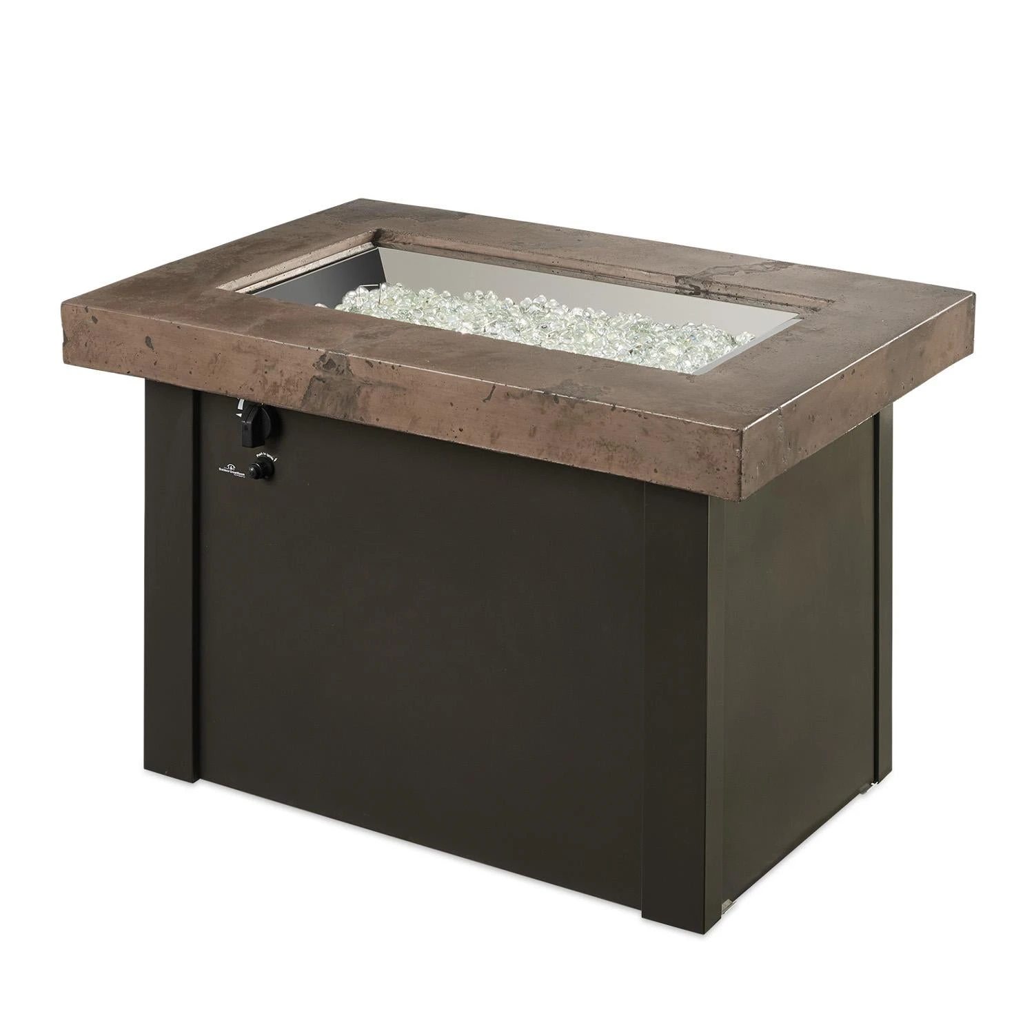 The Outdoor GreatRoom Company Providence 32-Inch Rectangular Natural Gas Fire Pit Table - Brown - PROV-1224-MNB-K-NG 7 The Outdoor GreatRoom Company Providence 32-Inch Rectangular Natural Gas Fire Pit Table - Brown - PROV-1224-MNB-K-NG - Image 5