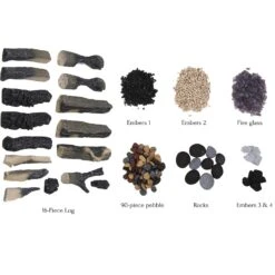 Amantii Tru-View XL 40" Deep Indoor/Outdoor 3-Sided Glass Smart Electric Fireplace | 40-TRU-VIEW-XL -Electric Fire Place Store Amantii Tru View XL Deep 40 Design Media Split Log 16pce