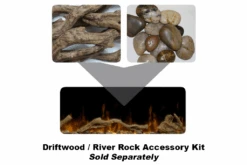 Dimplex Ignite XL 74" Built In | Wall Mount Linear Electric Fireplace | XLF74 -Electric Fire Place Store Driftwood Riverock Kit Ignite XL copy 19904ee9 ba37 4210 9692 3c1b5364f0aa