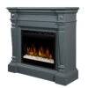 Dimplex Heather Electric Fireplace Mantel With Glass Ember Bed - GDS28G8-1941WE -Electric Fire Place Store GDS28G8 1941WE Right 1280 1