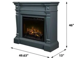 Dimplex Heather Electric Fireplace Mantel With Glass Ember Bed - GDS28G8-1941WE 11 Dimplex Heather Electric Fireplace Mantel With Glass Ember Bed - GDS28G8-1941WE -Electric Fire Place Store GDS28L8 1941WE LA