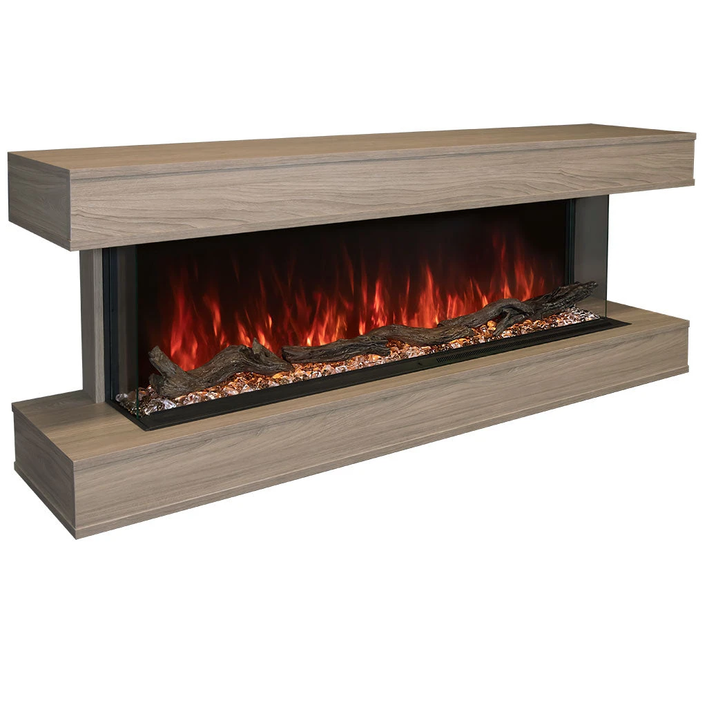 Modern Flames Coastal Sand Finish LPM-6816 Premium Wall Mounted Cabinet | WMC-68LPM-CS 4 Modern Flames Coastal Sand Finish LPM-6816 Premium Wall Mounted Cabinet | WMC-68LPM-CS - Image 2