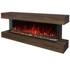 Modern Flames Weathered Walnut Finish LPM-5616 Premium Wall Mounted Cabinet | WMC-56LPM-WW -Electric Fire Place Store LPMcab WeatheredWalnut Rt 13467630 9d0c 4a03 a2ed 7885ff1d67f0