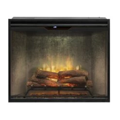 Dimplex Revillusion® 36" Portrait Built-In Electric Fireplace - Weathered Concrete -RBF36PWC-FG | 500002399 24 Dimplex Revillusion® 36" Portrait Built-In Electric Fireplace - Weathered Concrete -RBF36PWC-FG | 500002399 -Electric Fire Place Store RBF36PWC Front r2H wGlass 2000px