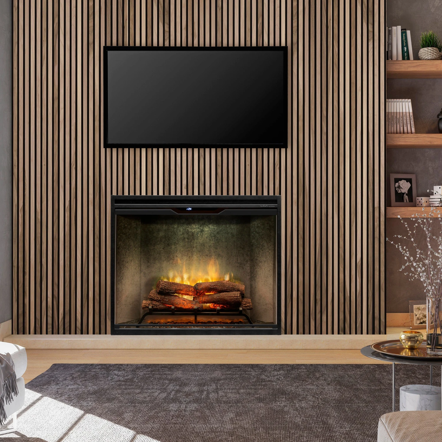 Dimplex Revillusion® 36" Portrait Built-In Electric Fireplace - Weathered Concrete -RBF36PWC-FG | 500002399 7 Dimplex Revillusion® 36" Portrait Built-In Electric Fireplace - Weathered Concrete -RBF36PWC-FG | 500002399 - Image 5