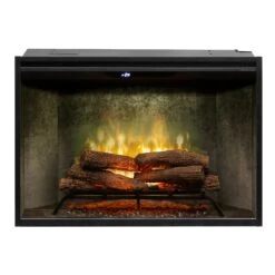 Dimplex Revillusion® 36-Inch Built-In Electric Fireplace - Weathered Concrete - RBF36WC-FG | 500002401 -Electric Fire Place Store RBF36WC Front r2 2000px