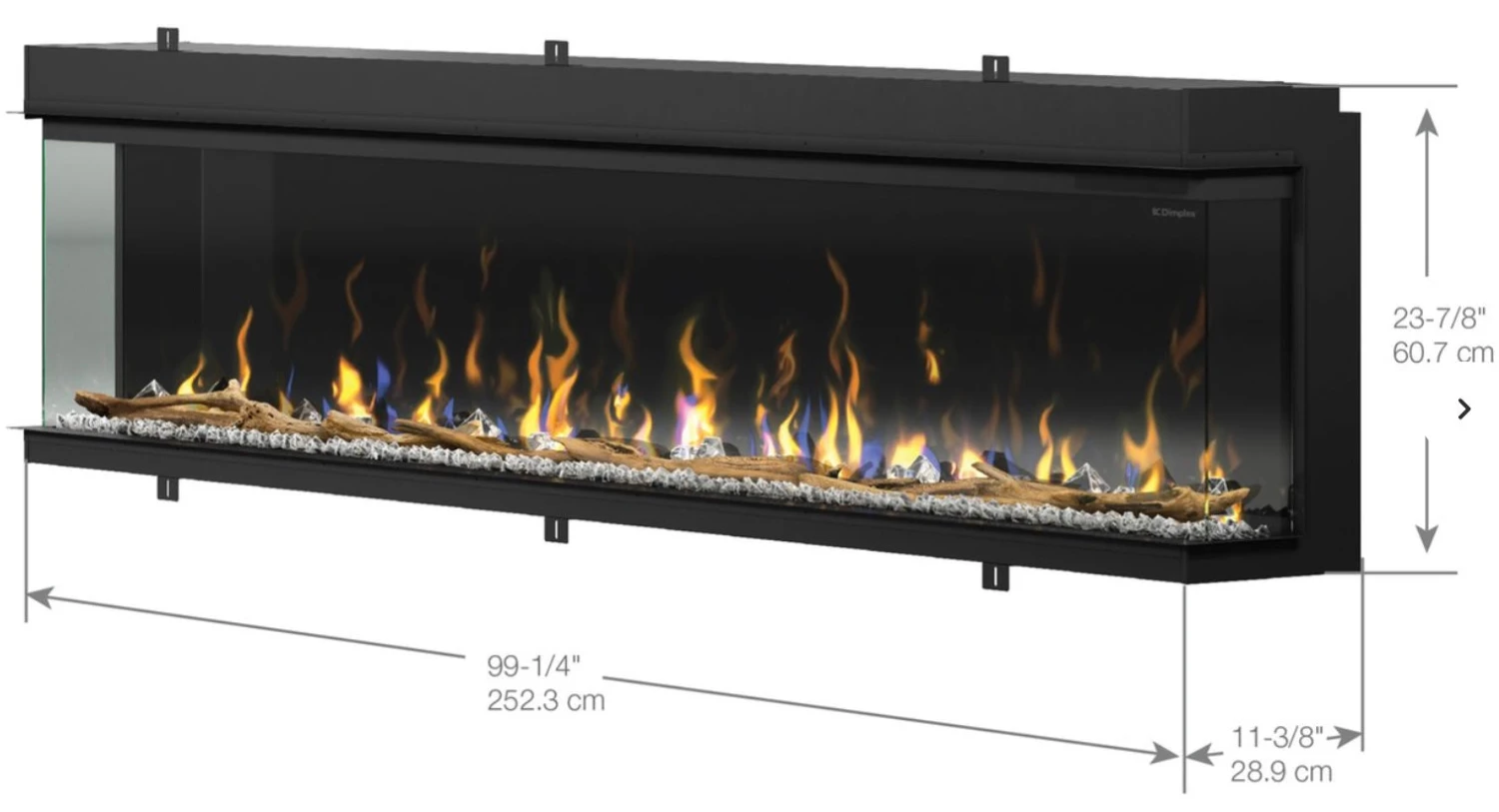 Dimplex Ignite XL Bold 100" Linear Built In | 3 Sided Electric Fireplace | XLF10017-XD 3 Dimplex Ignite XL Bold 100" Linear Built In | 3 Sided Electric Fireplace | XLF10017-XD - Image 2