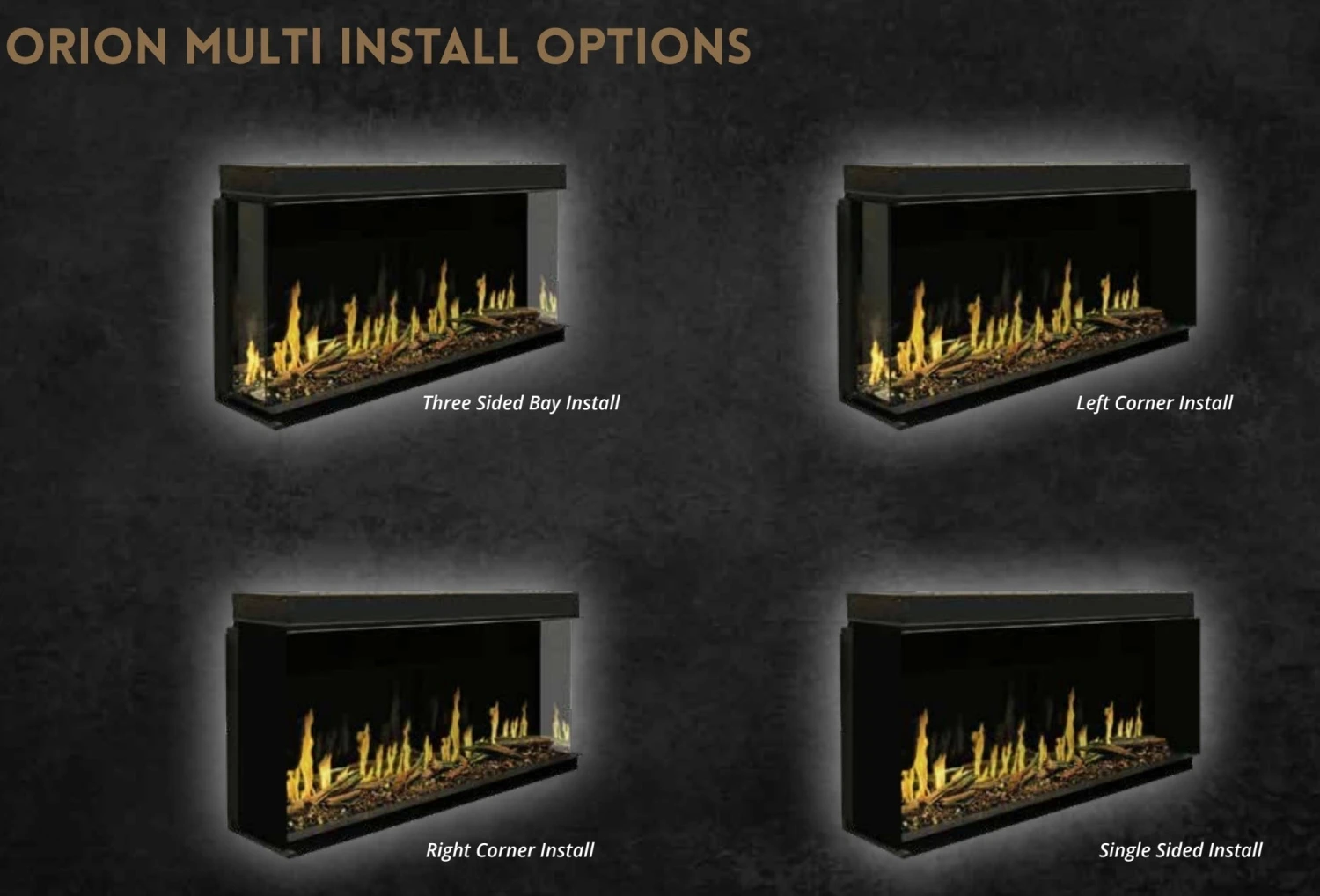 Modern Flames Orion Multi 100" Virtual Fireplace | Recessed Mount | Single Or Multi-Sided | OR100-MULTI 13 Modern Flames Orion Multi 100" Virtual Fireplace | Recessed Mount | Single Or Multi-Sided | OR100-MULTI - Image 11