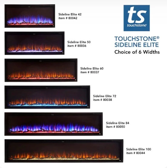 Touchstone Sideline Elite 100" Linear Flush Mount WiFi Enabled Smart Electric Fireplace - (Alexa / Google Compatible) - 80044 11 Touchstone Sideline Elite 100" Linear Flush Mount WiFi Enabled Smart Electric Fireplace - (Alexa / Google Compatible) - 80044 - Image 9