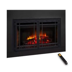 SimpliFire 25" Traditional Electric Fireplace Insert | SF-INS25 -Electric Fire Place Store SimpliFire E INSERTS Insert25 MissionDoorSmallSurround
