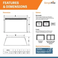 SimpliFire 30" Traditional Electric Fireplace Insert | SF-INS30 23 SimpliFire 30" Traditional Electric Fireplace Insert | SF-INS30 -Electric Fire Place Store SimpliFire E INSERTS Insert30 5