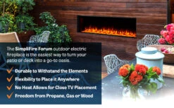 SimpliFire Forum Outdoor 55" Built-In/Recessed Linear Electric Fireplace | SF-OD55 -Electric Fire Place Store SimpliFire FORUM Forum EC2 aeab7e7f bd25 4bcc 8ad1 732c1f7cc157