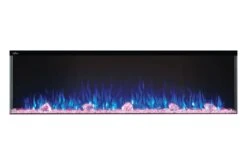 Napoleon Trivista Primis 60" 3 Sided Linear Electric Fireplace - NEFB60H-3SV -Electric Fire Place Store Trivista NEFB60H 3SV Prod Str Glass EmberBed Pink Flames B 1024x1024 4834566e 3106 48a8 b37b af0d41384b71