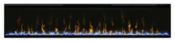 Dimplex Ignite XL 74" Built In | Wall Mount Linear Electric Fireplace | XLF74 -Electric Fire Place Store XLF74 Front BLue 150dpi