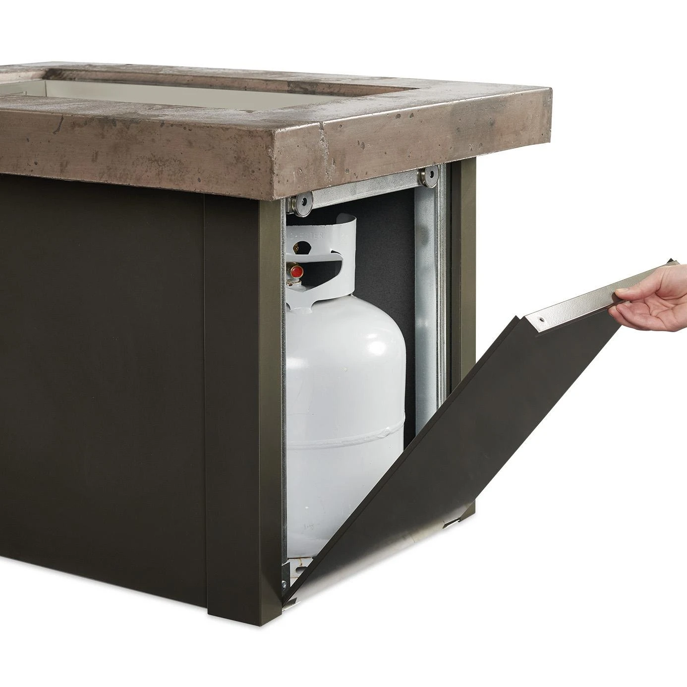 The Outdoor GreatRoom Company Providence 32-Inch Rectangular Natural Gas Fire Pit Table - Brown - PROV-1224-MNB-K-NG 9 The Outdoor GreatRoom Company Providence 32-Inch Rectangular Natural Gas Fire Pit Table - Brown - PROV-1224-MNB-K-NG - Image 7