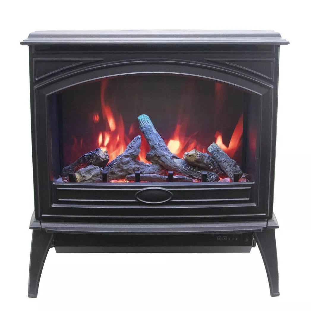 Amantii 70" Cast Iron Freestand Electric Fireplace | E70-NA 6 Amantii 70" Cast Iron Freestand Electric Fireplace | E70-NA - Image 4