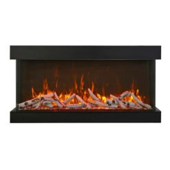 Amantii 88" Tru View XL XT 3 Sided Glass Electric Fireplace | 88-TRV-XL-XT -Electric Fire Place Store amantii 88 tru view xl xt 3 sided glass electric fireplace 88 trv xl xt 4