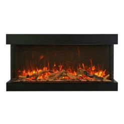 Amantii 88" Tru View XL XT 3 Sided Glass Electric Fireplace | 88-TRV-XL-XT -Electric Fire Place Store amantii 88 tru view xl xt 3 sided glass electric fireplace 88 trv xl xt 6