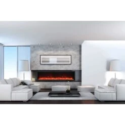 Amantii Panorama BI Deep XT 88" Smart Built-in Electric Fireplace | BI-88-DEEP-XT -Electric Fire Place Store amantii panorama bi deep xt 88 smart built in electric fireplace bi 88 deep xt 3