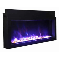 Amantii Panorama BI Series 40" Extra Slim Smart Electric Fireplace | BI-40-XTRASLIM -Electric Fire Place Store amantii panorama bi series 40 extra slim smart electric fireplace bi 40 xtraslim 8