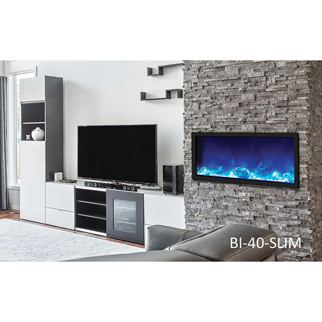 Amantii Panorama BI Series 40" Slim Smart Electric Fireplace | BI-40-SLIM-OD 5 Amantii Panorama BI Series 40" Slim Smart Electric Fireplace | BI-40-SLIM-OD - Image 3