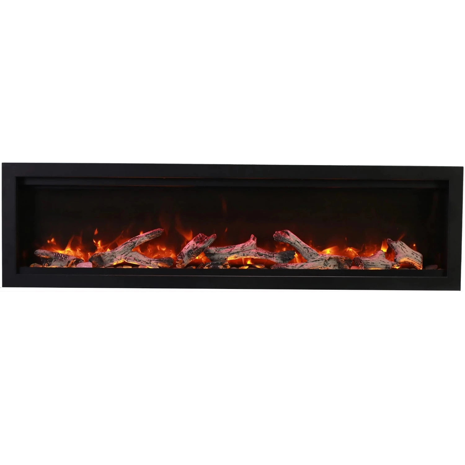 Amantii Symmetry Bespoke 60" Indoor / Outdoor Built-in Electric Fireplace | SYM-60 BESPOKE 7 Amantii Symmetry Bespoke 60" Indoor / Outdoor Built-in Electric Fireplace | SYM-60 BESPOKE - Image 5
