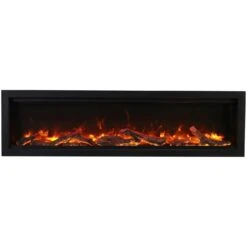 Amantii Symmetry Bespoke 74" Indoor / Outdoor Built-in Electric Fireplace | SYM-74 BESPOKE -Electric Fire Place Store amantii symmetry bespoke 74 built in smart electric fireplace sym 74 bespoke 2