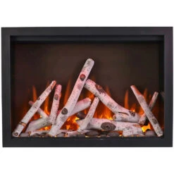 Amantii TRD Traditional Series 33" Smart Electric Fireplace | TRD-33 -Electric Fire Place Store amantii trd traditional series 33 smart electric fireplace trd 33 8