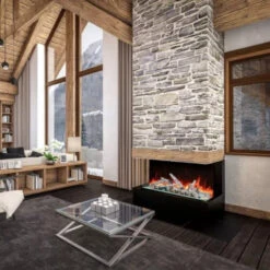 Amantii Tru View Bespoke 45" 3-Sided Built-in Electric Fireplace | TRV-45 BESPOKE -Electric Fire Place Store amantii tru view bespoke 45 3 sided built in electric fireplace trv 45 bespoke 4