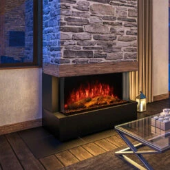 Amantii Tru View Bespoke 45" 3-Sided Built-in Electric Fireplace | TRV-45 BESPOKE -Electric Fire Place Store amantii tru view bespoke 45 3 sided built in electric fireplace trv 45 bespoke 5