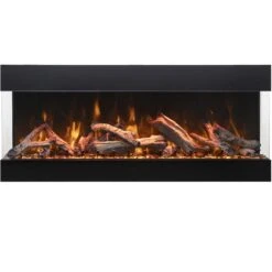 Amantii Tru View Bespoke 75" 3-Sided Built-in Electric Fireplace | TRV-75 BESPOKE -Electric Fire Place Store amantii tru view bespoke 75 3 sided built in electric fireplace trv 75 bespoke 3
