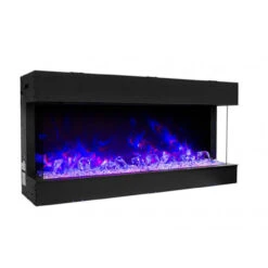 Amantii Tru-View Slim 72" Indoor/Outdoor Built-In 3-Sided Glass Smart Electric Fireplace | 72-TRV-SLIM -Electric Fire Place Store amantii tru view slim 72 indoor outdoor built in 3 sided glass smart electric fireplace 72 trv slim 4