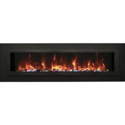 Amantii WM-FML-STL Linear 26" Electric Fireplace | WM-FML-26-3223-STL -Electric Fire Place Store amantii wm fml stl linear 26 electric fireplace wm fml 26 3223 stl 3
