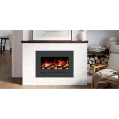 Amantii WM-FML-STL Linear 26" Electric Fireplace | WM-FML-26-3223-STL -Electric Fire Place Store amantii wm fml stl linear 26 electric fireplace wm fml 26 3223 stl 4