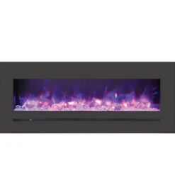 Amantii WM-FML-STL Linear 48" Electric Fireplace | WM-FML-48-5523-STL -Electric Fire Place Store amantii wm fml stl linear 48 electric fireplace wm fml 48 5523 stl 5