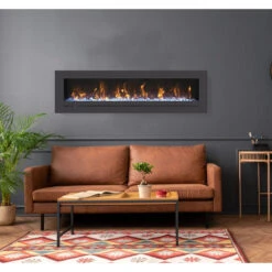 Amantii WM-FML-STL Linear 60" Electric Fireplace |WM-FML-60-6623-STL -Electric Fire Place Store amantii wm fml stl linear 60 electric fireplace wm fml 60 6623 stl 3