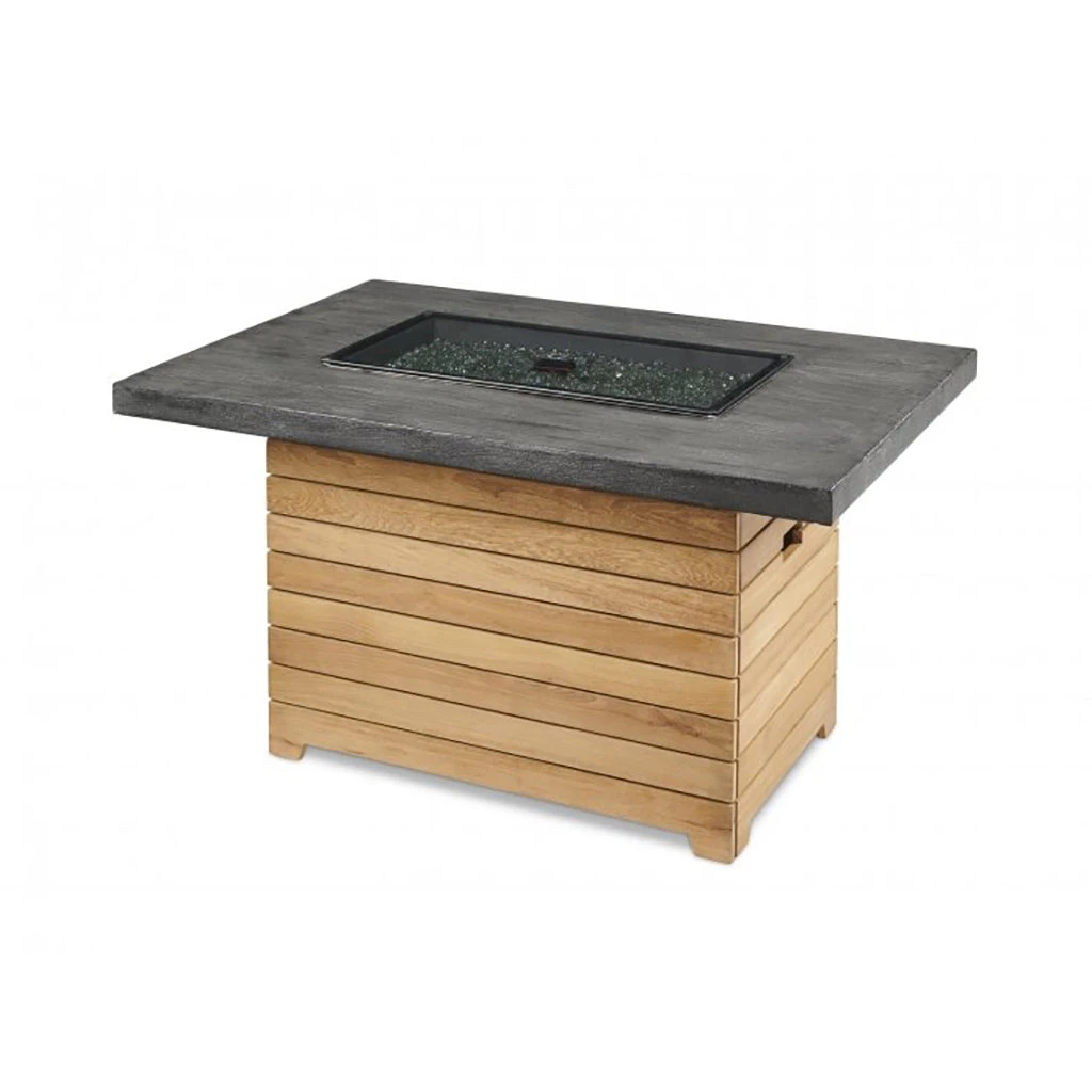 The Outdoor GreatRoom Company Darien Rectangular Gas Fire Pit Table With Everblend Top | DAR-1224-EBG-K 7 The Outdoor GreatRoom Company Darien Rectangular Gas Fire Pit Table With Everblend Top | DAR-1224-EBG-K - Image 5