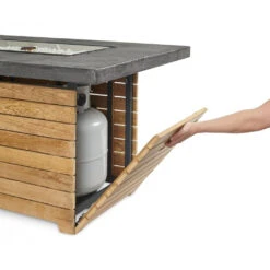 The Outdoor GreatRoom Company Darien Rectangular Gas Fire Pit Table With Everblend Top | DAR-1224-EBG-K 13 The Outdoor GreatRoom Company Darien Rectangular Gas Fire Pit Table With Everblend Top | DAR-1224-EBG-K -Electric Fire Place Store dar 1224 ebg kdoor