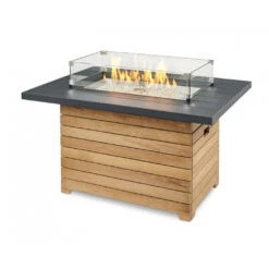 The Outdoor GreatRoom Company Darien Rectangular Gas Fire Pit Table With Aluminum Top | DAR-1224-K 10 The Outdoor GreatRoom Company Darien Rectangular Gas Fire Pit Table With Aluminum Top | DAR-1224-K -Electric Fire Place Store dar 1224 kglass