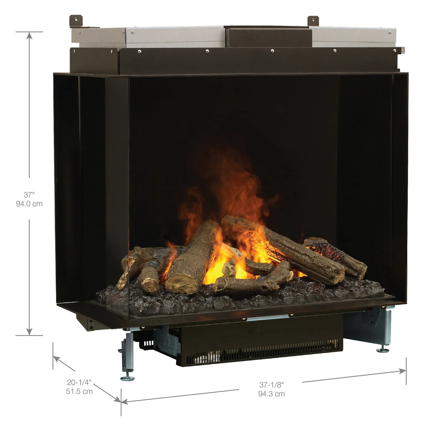Dimplex Optimyst E-MatriX 37" Two-Sided Built-in Electric Firebox, Left-facing | FEF3226L2L 4 Dimplex Optimyst E-MatriX 37" Two-Sided Built-in Electric Firebox, Left-facing | FEF3226L2L - Image 2
