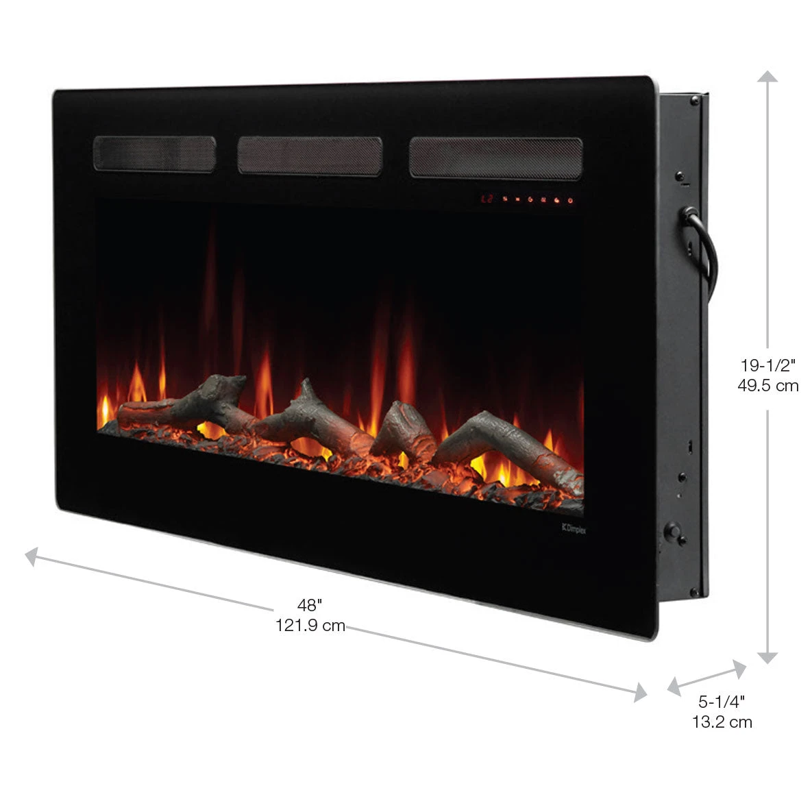Dimplex Sierra 48" Linear Wall-mounted/Built-in Electric Fireplace | SIL48 4 Dimplex Sierra 48" Linear Wall-mounted/Built-in Electric Fireplace | SIL48 - Image 2