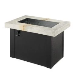 The Outdoor GreatRoom Company Providence 32-Inch Rectangular Natural Gas Fire Pit Table - White - PROV-1224-WO-K-NG 17 The Outdoor GreatRoom Company Providence 32-Inch Rectangular Natural Gas Fire Pit Table - White - PROV-1224-WO-K-NG -Electric Fire Place Store e4f1077b3dafe4d9abc172057063de98