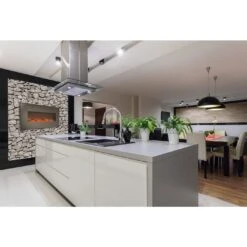 Touchstone Onyx 50" Stainless Steel Electric Fireplace -Electric Fire Place Store electric fireplace touchstone onyx 50 stainless steel electric fireplace 3