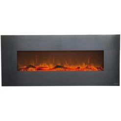 Touchstone Onyx 50" Stainless Steel Electric Fireplace -Electric Fire Place Store electric fireplace touchstone onyx 50 stainless steel electric fireplace 5