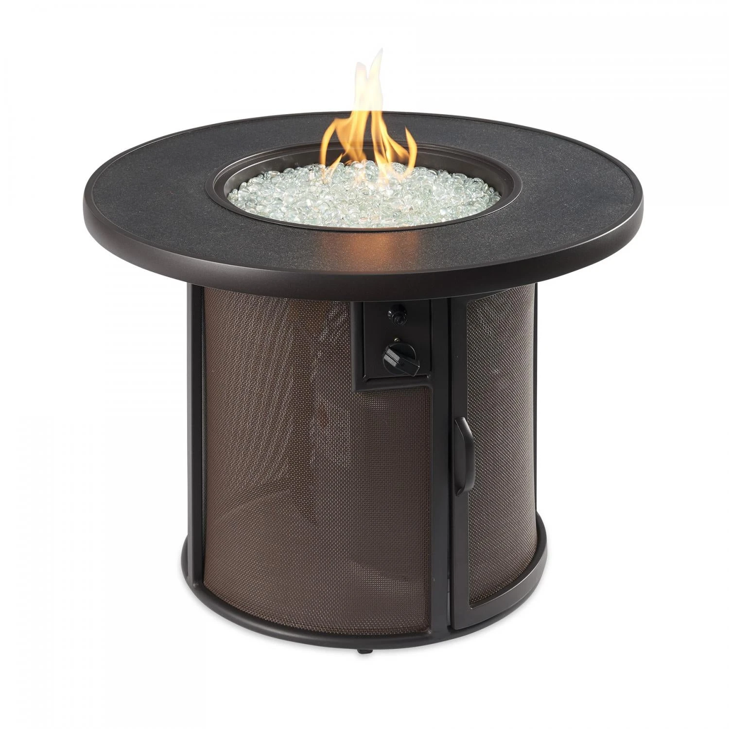 The Outdoor GreatRoom Company Stonefire 31-Inch Round Propane Gas Fire Pit Table - Brown - SF-32-K 6 The Outdoor GreatRoom Company Stonefire 31-Inch Round Propane Gas Fire Pit Table - Brown - SF-32-K - Image 4
